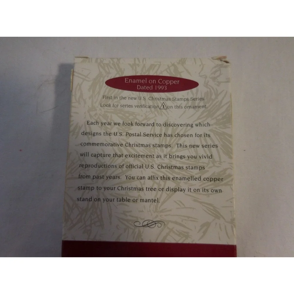 Hallmark 1993 Christmas Ornament U.S Christmas Stamps First in‎ Series USA made